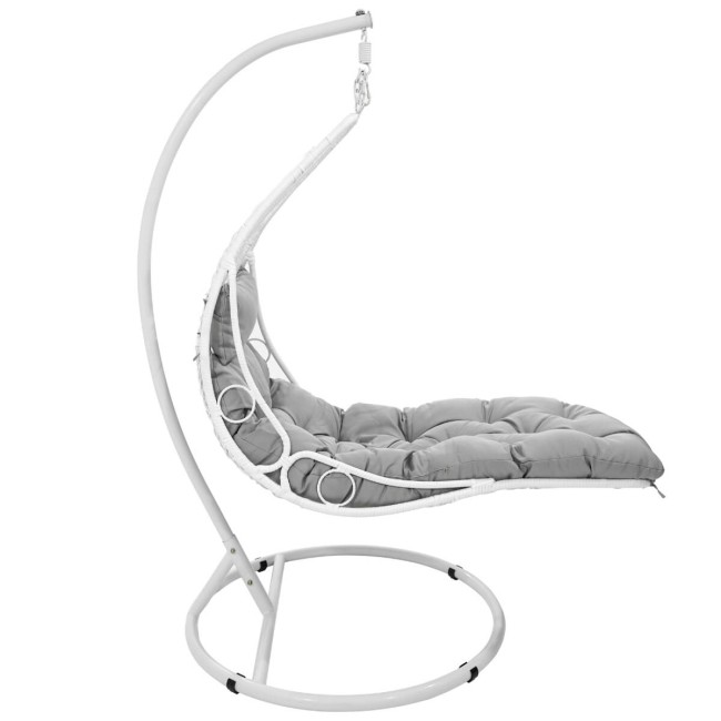 Poltrona Sospesa Chaise Longue da Esterno - Giada White
