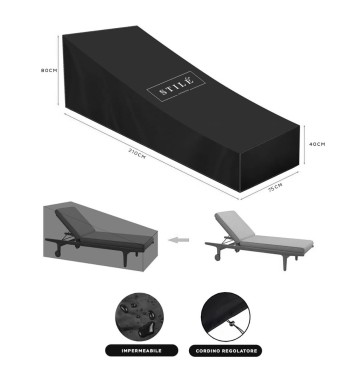 Copertura Impermeabile per Lettino da Esterno