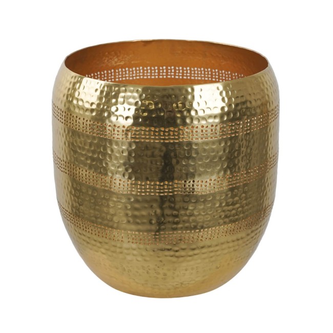 Vaso Oro Martellato in Alluminio 4 Misure