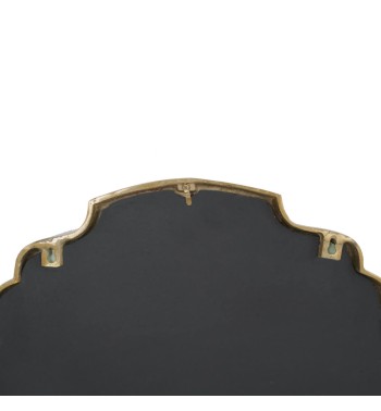 Specchio Sagomato con Cornice in Alluminio Oro