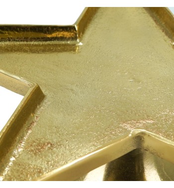 Alzatina Decorativa a Forma di Stella in Alluminio Oro 2 Misure