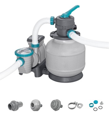 Filtro a sabbia Bestway 58499 - Flusso Acqua 8.327 l/h - Flusso Sistema 6.813 l/h