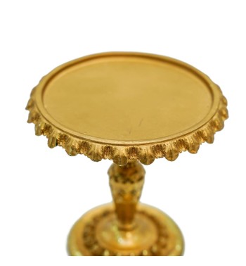Alzatina in Resina Oro D.9,5xH.10 cm