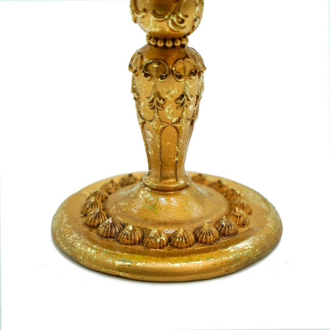 Alzatina in Resina Oro D.9,5xH.10 cm