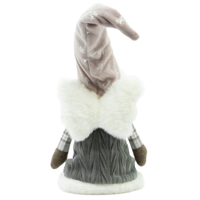 Bambolina Natalizia Seduta con Gambe Morbide H.54 cm