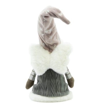 Bambolina Natalizia Seduta con Gambe Morbide H.54 cm