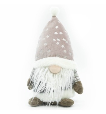 Gnomo di Natale in Tessuto H.24 cm 2 Modelli