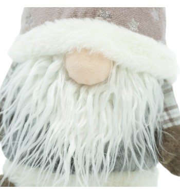 Gnomo di Natale in Tessuto H.24 cm 2 Modelli