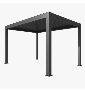 Pergola Bioclimatica Autoportante Motorizzata 4x5 m in Alluminio con LED