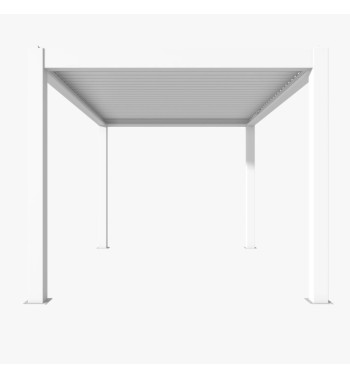 Pergola Bioclimatica Autoportante Motorizzata 4x5 m in Alluminio con LED