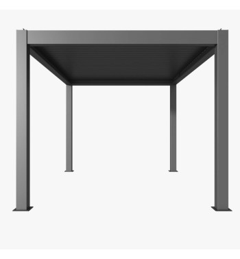 Pergola Bioclimatica Autoportante Motorizzata 4x6 m in Alluminio con LED