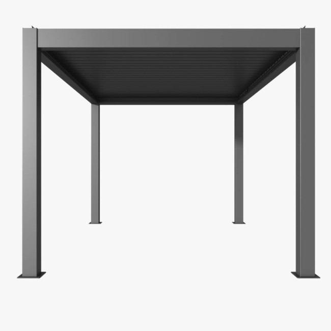 Pergola Bioclimatica Autoportante Motorizzata, 3x4 m in Alluminio con Led - Casablanca