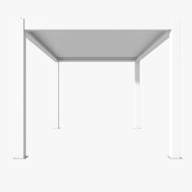 Pergola Bioclimatica Autoportante Motorizzata, 3x4 m in Alluminio con Led - Casablanca