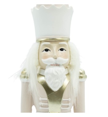 Schiaccianoci Natalizio Bianco e Rosa, 2 Misure