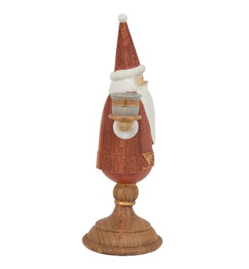 Candelabro Babbo Natale in Resina H.31,5 cm