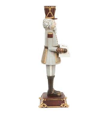 Schiaccianoci Natalizio con Calendario dell'Avvento H.31,5 cm