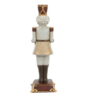 Schiaccianoci Natalizio con Calendario dell'Avvento H.31,5 cm