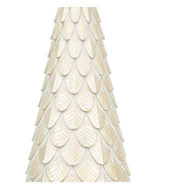 Alberello Natalizio Bianco e Oro in Poliresina H.42 cm