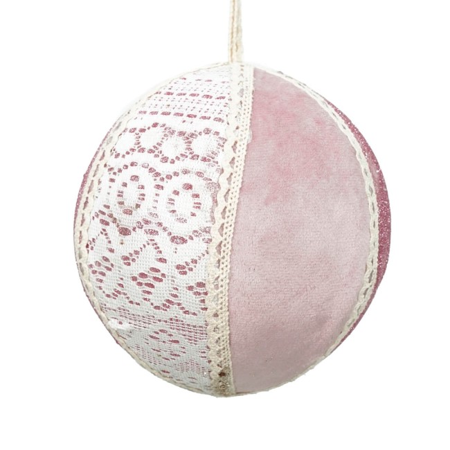 Palla di Natale in Stoffa D.12 cm