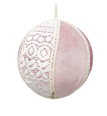 Palla di Natale in Stoffa D.12 cm