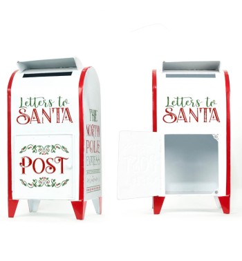 Cassetta Postale Natalizia in Latta H.39 cm