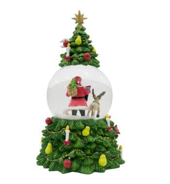 Carillon Natalizio con Luci Led e Musica H.12 cm