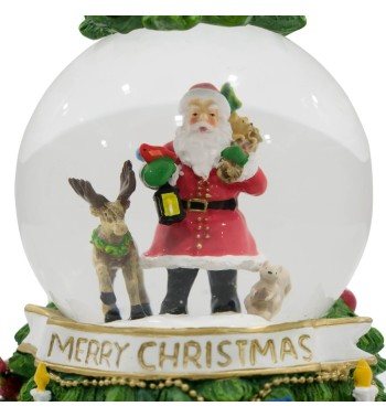 Carillon Natalizio con Luci Led e Musica H.12 cm