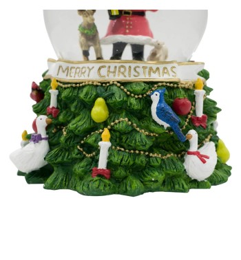 Carillon Natalizio con Luci Led e Musica H.12 cm