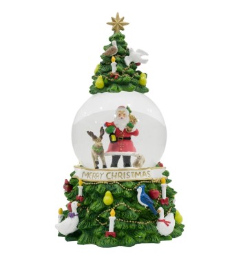 Carillon Natalizio con Luci Led e Musica H.12 cm