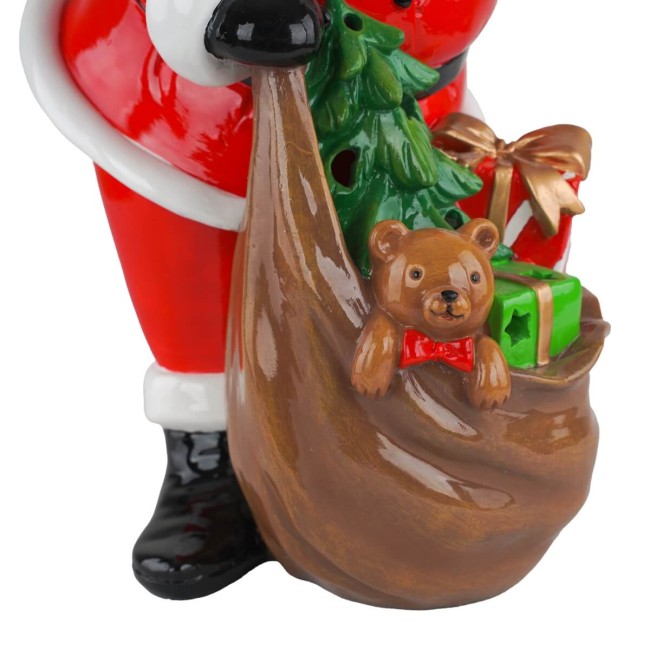 Babbo Natale con Doni in Resina H.38 cm