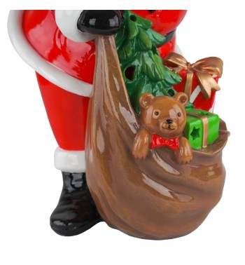 Babbo Natale con Doni in Resina H.38 cm