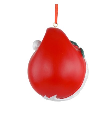 Babbo Natale con Occhiolino da Appendere in Resina D.8 cm