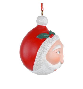 Babbo Natale da Appendere in Resina D.8 cm