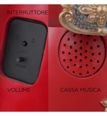 Schiaccianoci Natalizio con Luci e Musica H.153 cm