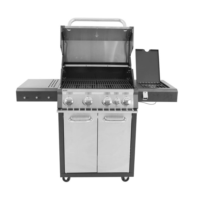 Barbecue a Gas 4 Fuochi con Fornello Laterale - Madrid