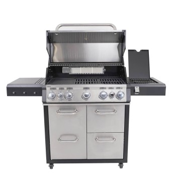 Barbecue a Gas 5 Fuochi con Fornello Laterale - Lisbona