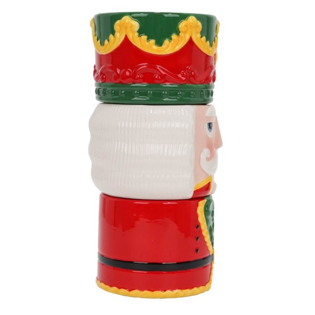 Set 3 Tazze Schiaccianoci di Natale in Ceramica H.8,7 cm