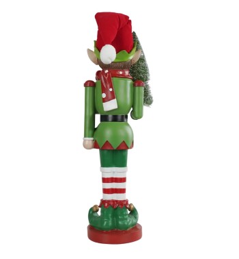 Elfo Natalizio con Alberello in Resina – H. 59 cm