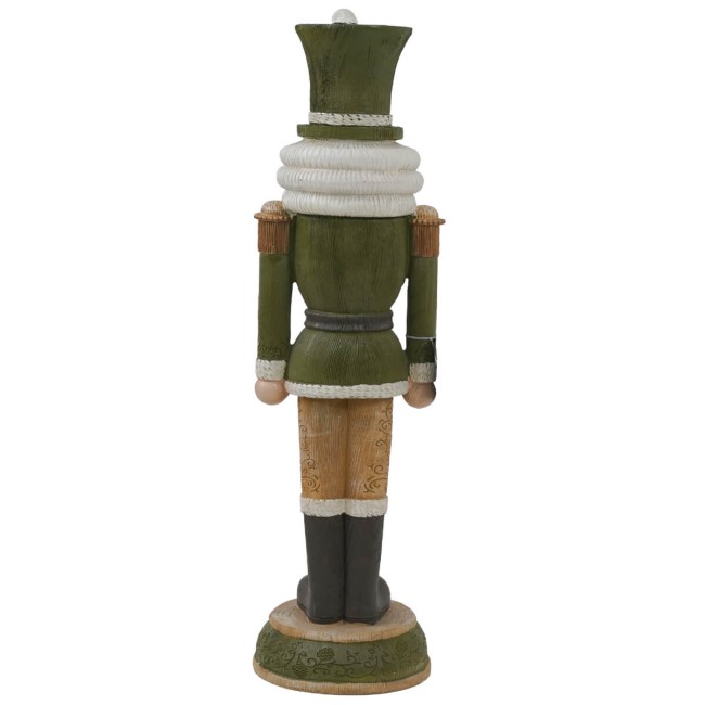 Schiaccianoci Natalizio in Resina Verde – H. 61,5 cm