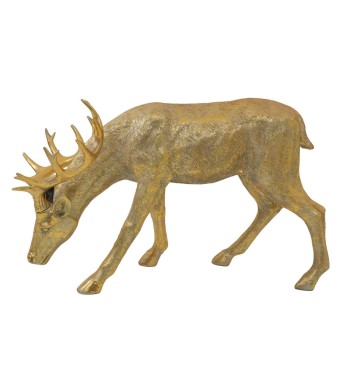Renna Natalizia Oro in Resina – H. 70,5 cm