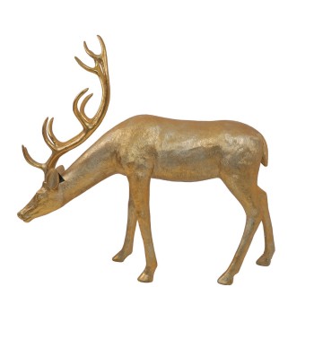Renna Natalizia Oro in Resina – H.139,8 cm