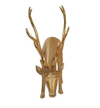Renna Natalizia Oro in Resina – H.139,8 cm