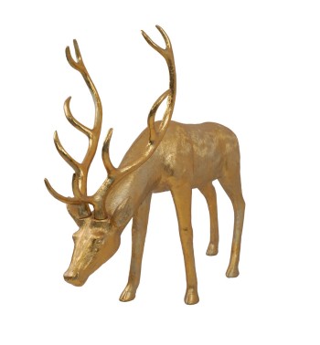 Renna Natalizia Oro in Resina – H.139,8 cm