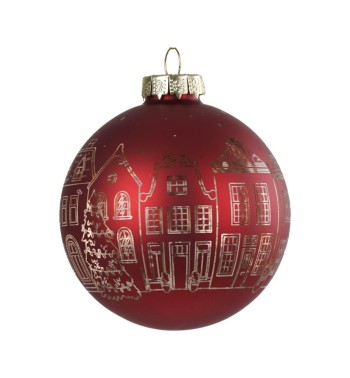 Palla di Natale in Vetro Decorata - 2 Misure