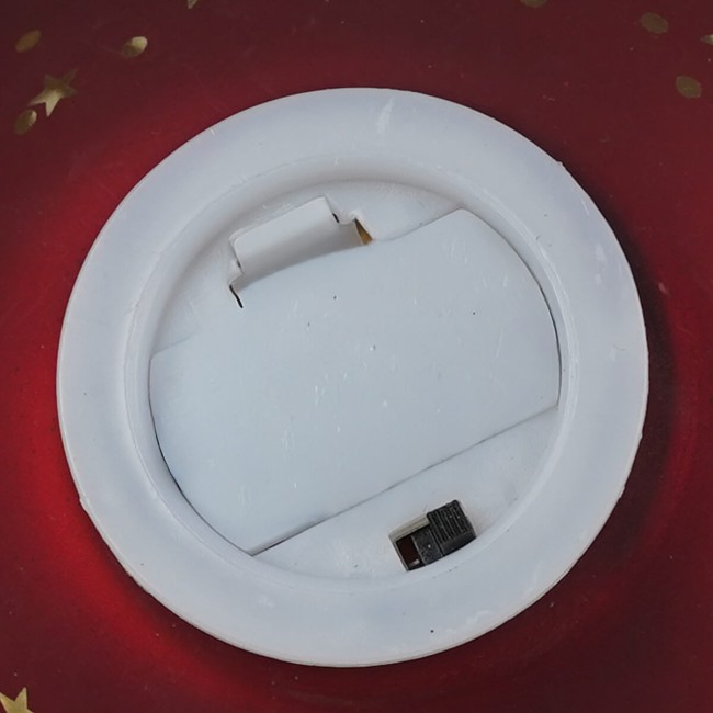 Sfera Natalizia Luminosa in Vetro con Decorazioni Dorate D.15 cm, 2 Colori