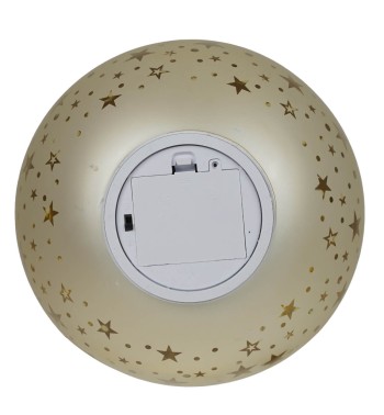 Sfera Luminosa Natalizia Rotante in Vetro D.20 cm, 2 Colori