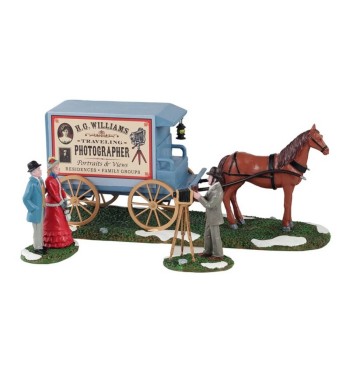 Traveling Photographer Wagon - Lemax 13561