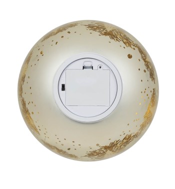 Sfera Natalizia Luminosa Rotante in Vetro D.20 cm, 2 Colori