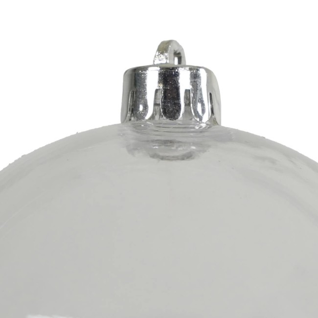 Palle di Natale in Plastica Trasparenti D.10 cm