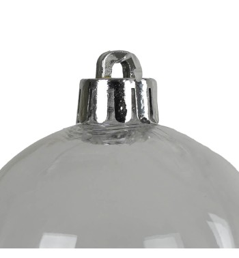 Palle di Natale in Platica Trasparente D.6 cm